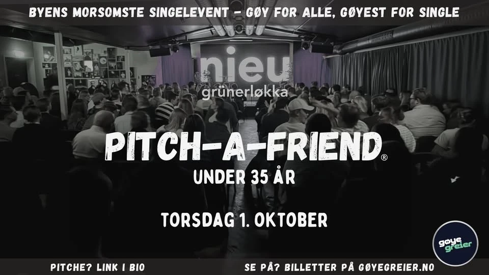 Pitch-A-Friend - under 35 år